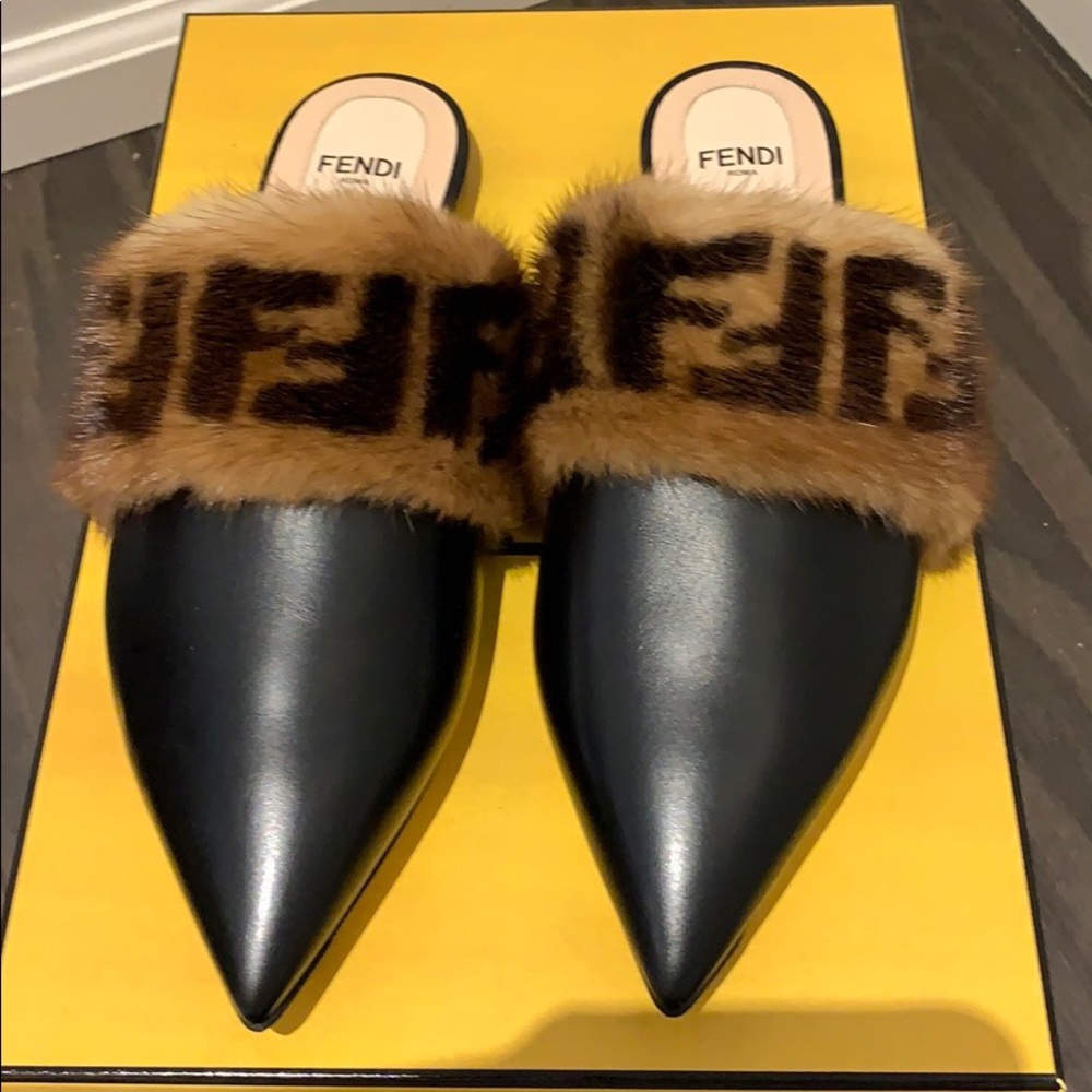 Fendi slip on shoes